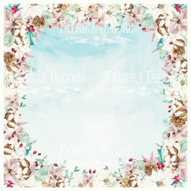 Деко Веллум (лист кальки з малюнком) Зимова рамка, Фабрика Декору