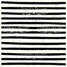 Деко веллум (лист кальки с рисунком) Черно-белые полосы, Фабрика Декору