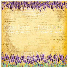 Деко веллум (лист кальки с рисунком) Бордюр из лаванд, Фабрика Декору