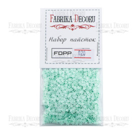 Набор пайеток - 020малюсенькие звезды бирюзовый, Фабрика Декору