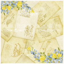 Деко веллум (лист кальки с рисунком) Весенние открытки А3, Фабрика Декора