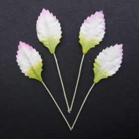 Набір 10 декоративних листочків троянди 25 мм.