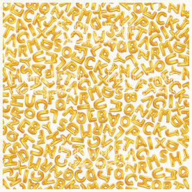 Деко веллум (лист кальки с рисунком) Алфавит, Фабрика Декора