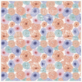 Деко Веллум (лист кальки з малюнком) Квітковий настрій, Фабрика Декору