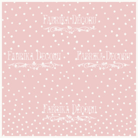 Деко Веллум (лист кальки з малюнком) Горошок на рожевому, Фабрика Декору