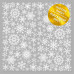 Ацетатный лист с фольгированием White Snowflakes, Фабрика Декора