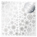 Ацетатний лист з фольгуванням Silver Snowflakes, Фабрика Декору