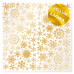 Лист кальки (веллум) с фольгированием Golden Snowflakes, Фабрика Декора