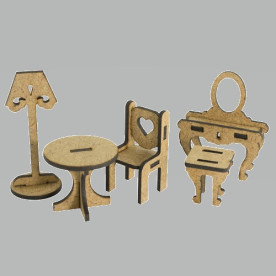 3D Заготовка фигурки для оформления шедоубокса №54, Фабрика Декора