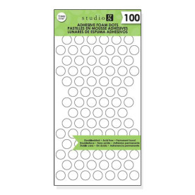 Двосторонні об'ємні клеєві кружечки 11мм, 100 шт, Studio G