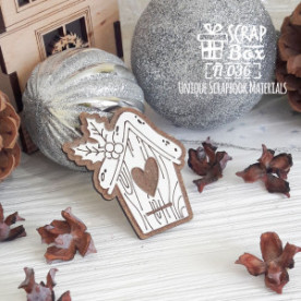 Дерев'яна фішка шпаківню Fl-036, Scrapbox