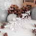 Чипборд гирлянда с елочными игрушками Hh-218 121 x 61 мм,  Scrapbox