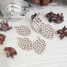 Чипборд еловые шишки 5шт Hh-222 , Scrapbox