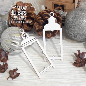 Чипборд заготовка для шейкера фонарь Hh-219 , Scrapbox