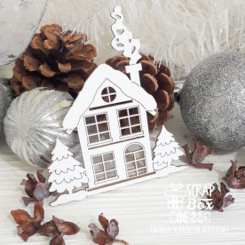 Чіпборд зимовий будиночок, Scrapbox