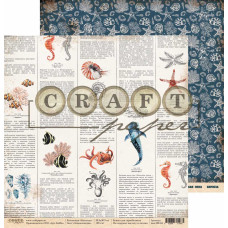 Скраппапір 30х30 см Енциклопедія Наутілус, Craft Paper