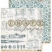 Скраппапір 30х30 см Графіка Наутілус, 30х30 см, Craft Paper