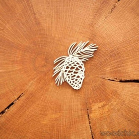 Чипборд Еловая шишка, Woodchic