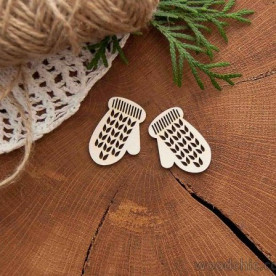 Чипборд Варежки, Woodchic