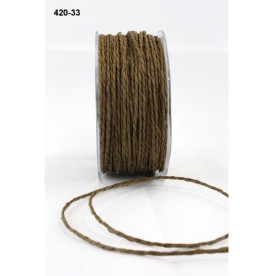 Паперовий шнур "Paper Cord" коричневий 2 мм, 90 см від May Arts