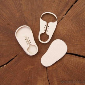 Чипборд Кеды 3д, Woodchic