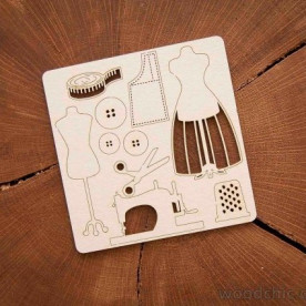 Чіпборд Набір Швачка, Woodchic
