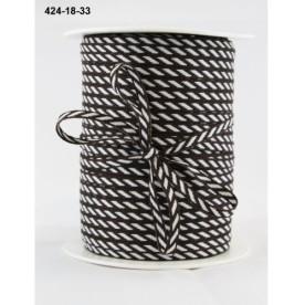 Лента  Diagonal Stripes коричневая  3мм, 90 см от May Arts