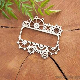 Чіпборд Рамка Стимпанк з шестернями, Woodchic