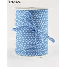 Лента Diagonal Stripes, голубая 3 мм, 90 см от May Arts