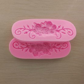 Силиконовый молд Розы, 130x47x12 мм