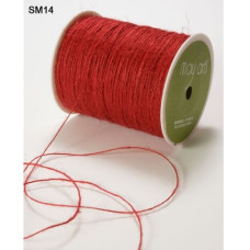 Джутовый шнур тонкий String Burlap Red от May Arts, 5 м