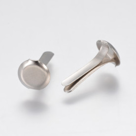 Набор брадсов, цвет платина, 13x6 мм, 20 шт.