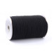 Плоский эластичный шнур, черный, 6 мм, 90 см