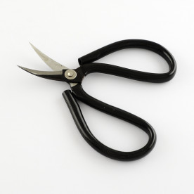 Ножиці сталеві з пластиковою ручкою і закругленими кінцями, 135х81 мм