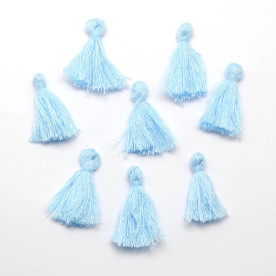 Хлопковая кисточка, 25-31 мм, голубой, 1 шт