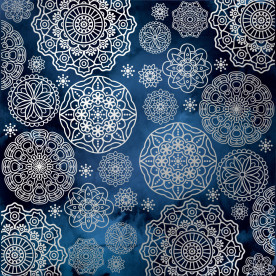 Аркуш паперу з фольгуванням Silver Napkins Night garden, Фабрика Декору