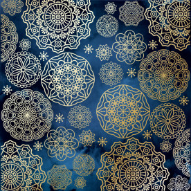 Аркуш паперу з фольгуванням Golden Napkins Night garden, Фабрика Декору