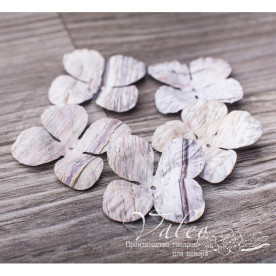 Декоративные бумажные Гортензия 35*35мм 5шт цвет дерев 2997, Valeo