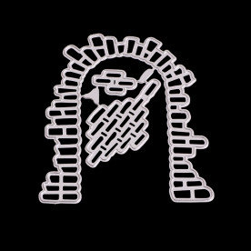 Ніж для вирізання Цегляна стіна, 9.5x8.5 см