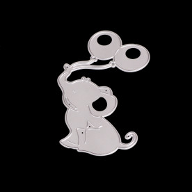 Нож для вырезания Слоненок с шариками, 7.2x6.8 см