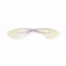 Крылья стрекозы тканевые, 90х19 мм, цвет лимонный