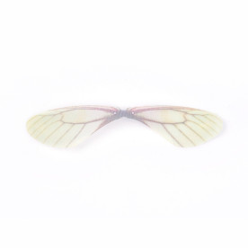 Крила бабки тканинні, 90х19 мм, колір лимонний