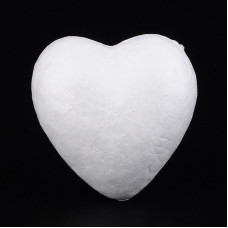Заготівля для декорування Серце пінопласт, білий, 59x59x31 мм