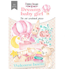 Набор высечек коллекция Dreamy baby girl 55 шт, Фабрика Декора