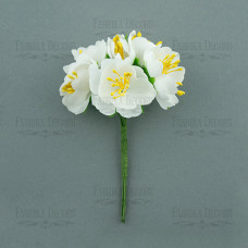 Квіти жасмину Білі 6 шт, Фабрика Декору