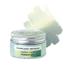 Краска хамелеон металлик Золотая мята 30 мл, Фабрика Декора