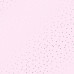 Лист односторонней бумаги с фольгированием Silver Drops Light pink 30,5х30,5 см, Фабрика Декора