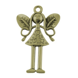 Підвіска "Дівчинка", антична бронза, 25 мм x 15 мм