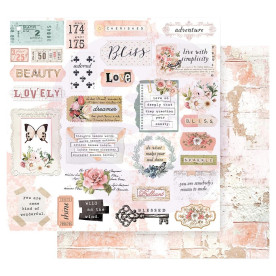 Скрап папір Deep Love - Apricot Honey, 30х30 см, Prima