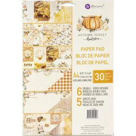 Набір Скрап папір Autumn Sunset, 5 аркушів, А4 21х30, Prima